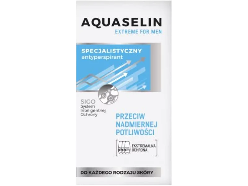 Aquaselin Extreme For Men Specjalistyczny antyperspirant, roll-on, 50 ml