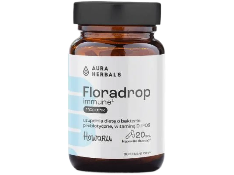 Aura Herbals Floradrop immune probiotyk, kapsułki, 20 kaps.