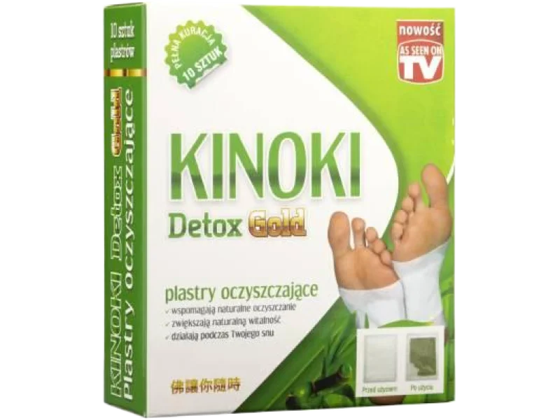 AURA HERBALS Kinoki Detox Gold Plastry oczyszczające, plaster, 10 szt.