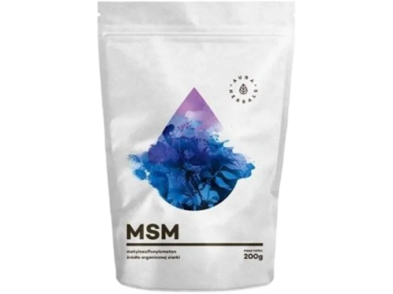 Aura Herbals MSM, proszek, 2000 mg, 200 g