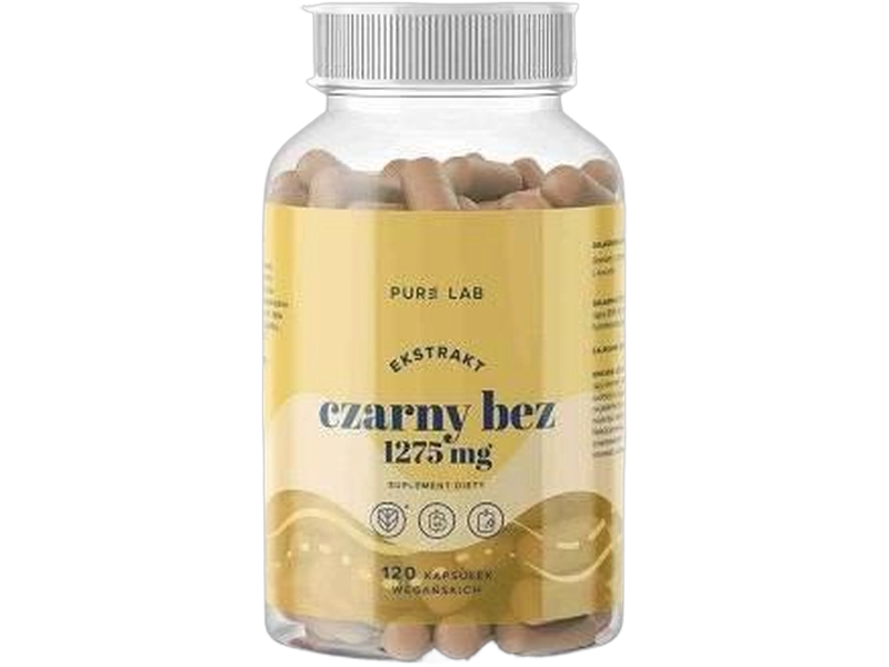 Aura Herbals Pure Lab ekstrakt z czarnego bzu, kapsułki, 1275 mg, 120 kaps.