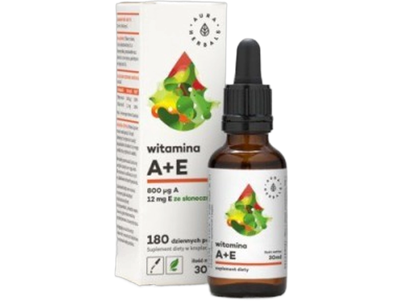Aura Herbals Witamina A + E, krople, 30 ml