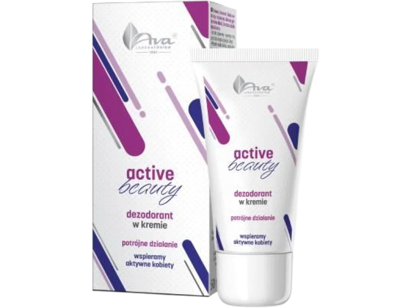 AVA Active Beauty Dezodorant Potrójne działanie, krem, 50 ml