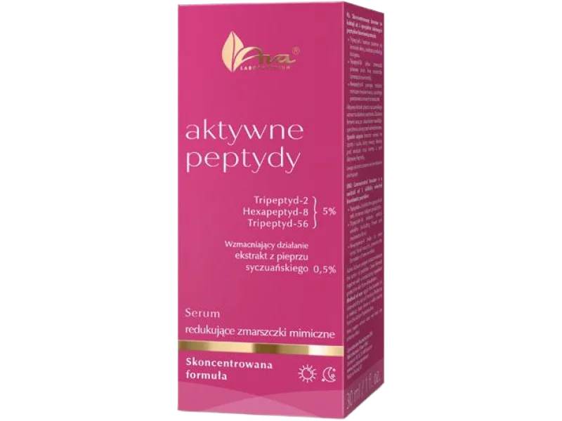 AVA AKTYWNE PEPTYDY Serum redukujące zmarszczki mimiczne, 30 ml