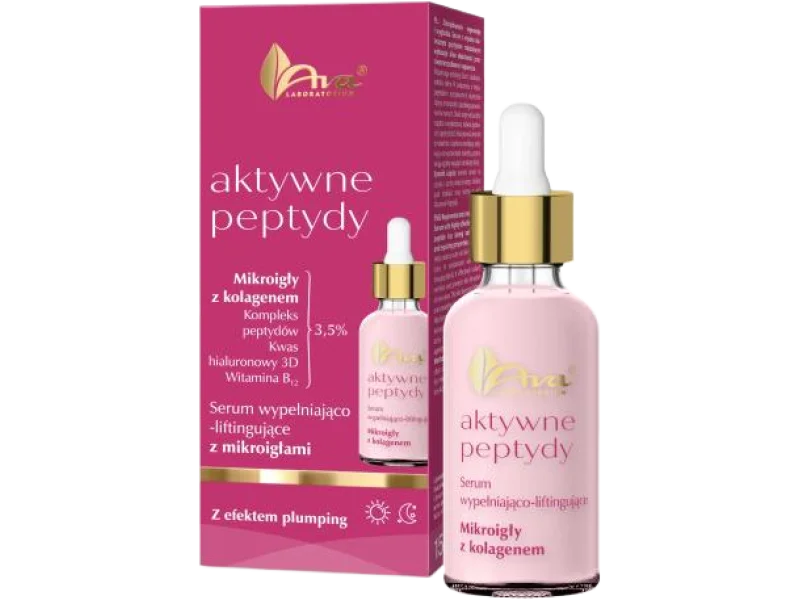 AVA Aktywne Peptydy Serum wypełniająco-liftingujące z mikroigłami, 30 ml
