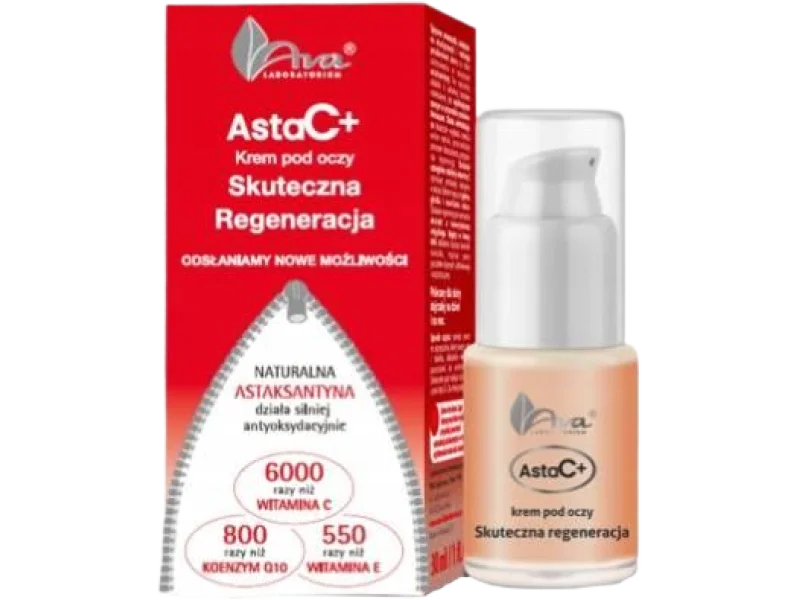 AVA ASTA C+ Krem pod oczy skuteczna regeneracja, 15 ml