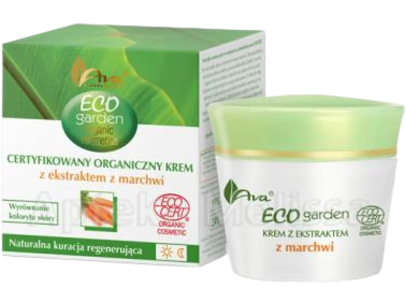 AVA ECO GARDEN certyfikowany organiczny krem z ekstraktem z marchwi, 50 ml