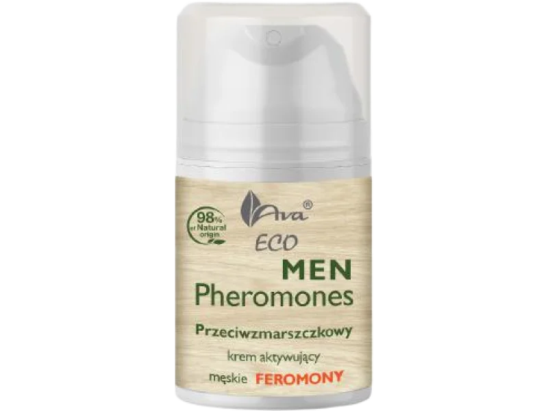 AVA Eco Men Pheromones przeciwzmarszczkowy krem do twarzy aktywujący męskie feromony, 50 ml