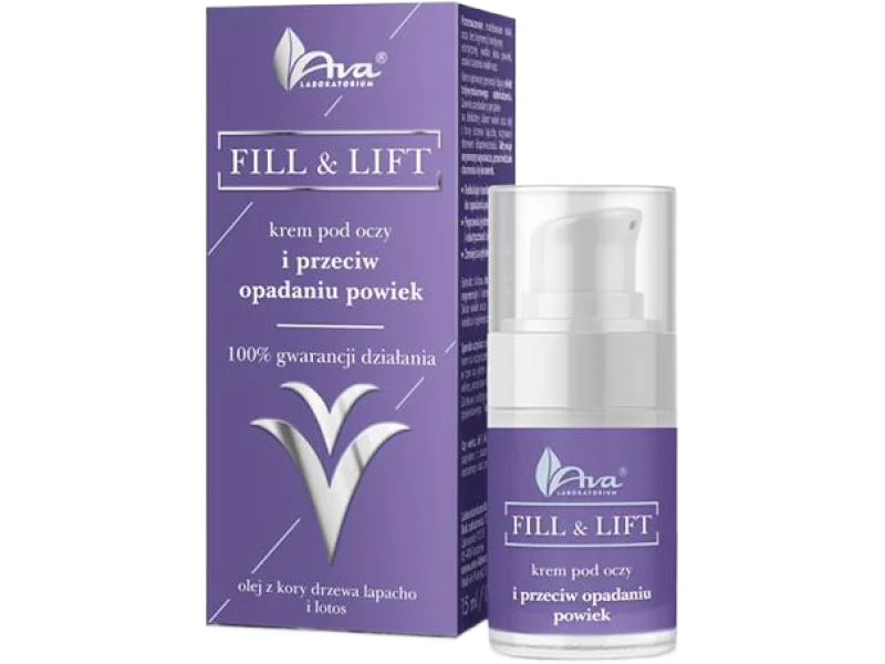 Ava Fill & Lift pod oczy i przeciw opadaniu powiek, krem, 15 ml