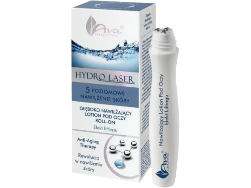 AVA HYDRO LASER Głęboko nawilżający Lotion pod oczy, roll-on, 15 ml