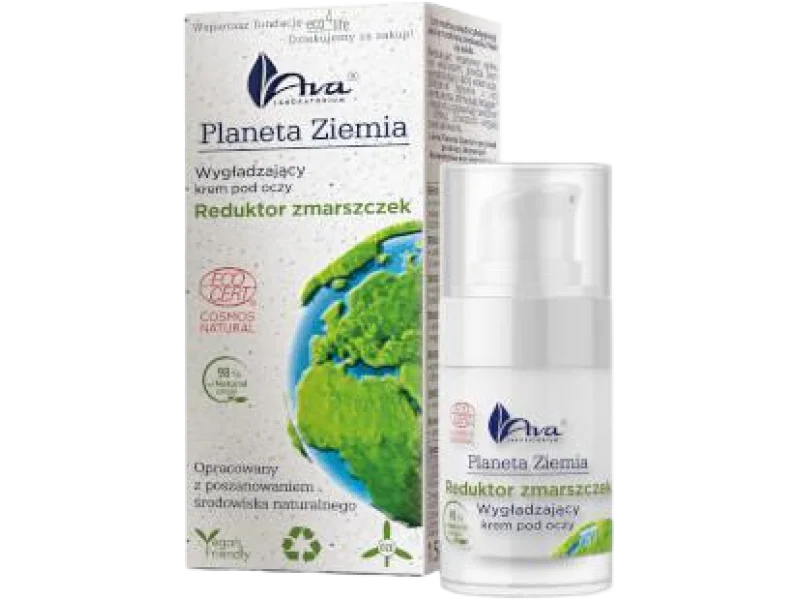 AVA Planeta Ziemia Wygładzający krem pod oczy Reduktor zmarszczek, 15 ml