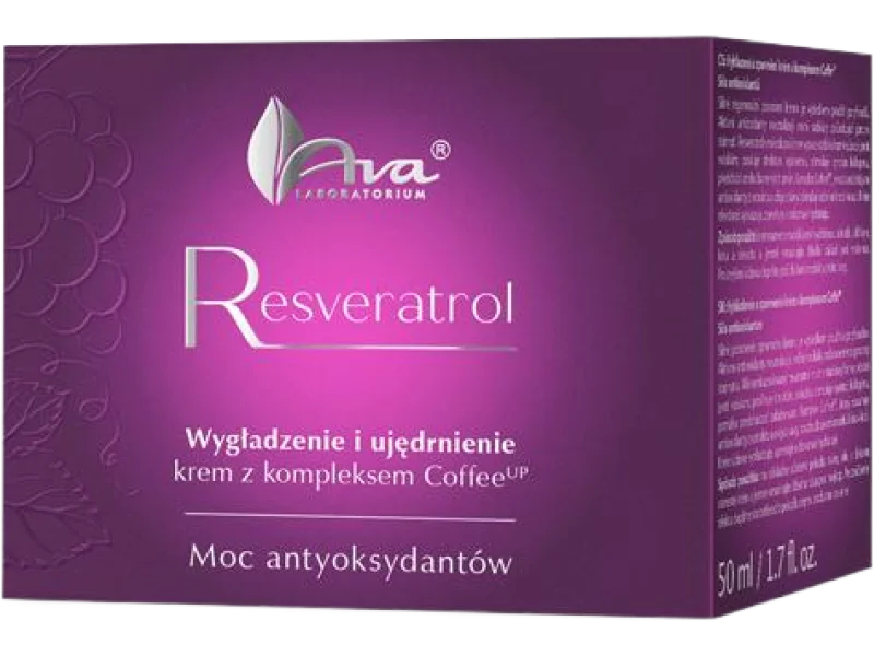 AVA RESVERATROL Wygładzenie i ujędrnienie Krem z kompleksem Coffee Up, 50 ml