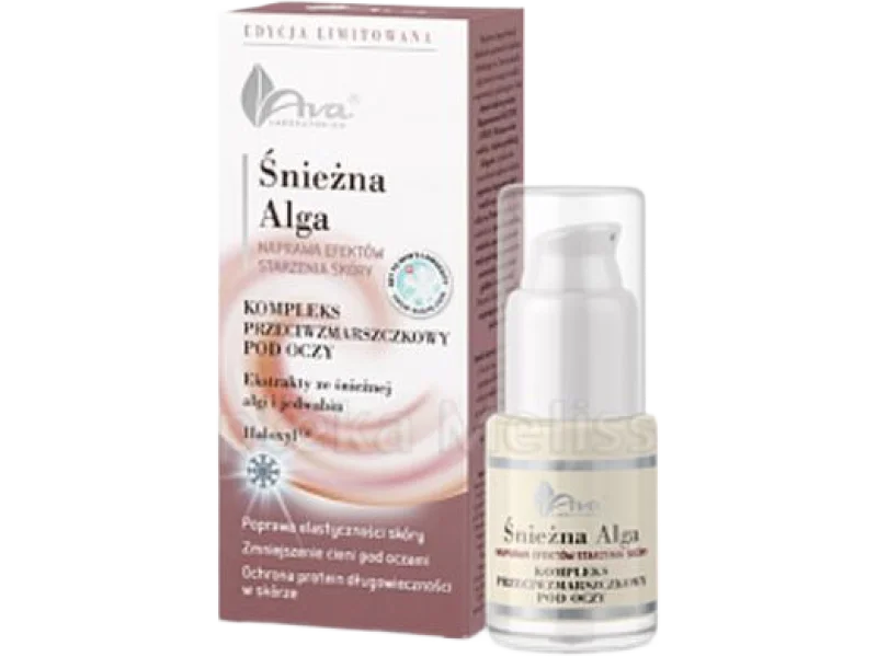 AVA Śnieżna alga kompleks przeciwzmarszczkowy pod oczy, krem, 15 ml