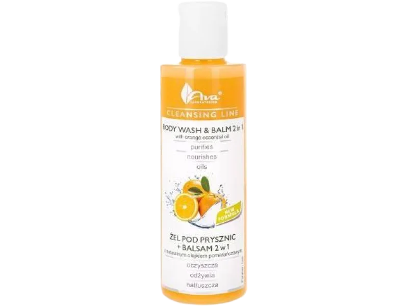 AVA Żel pod prysznic z balsamem 2w1 pomarańcza, żel, 200 ml