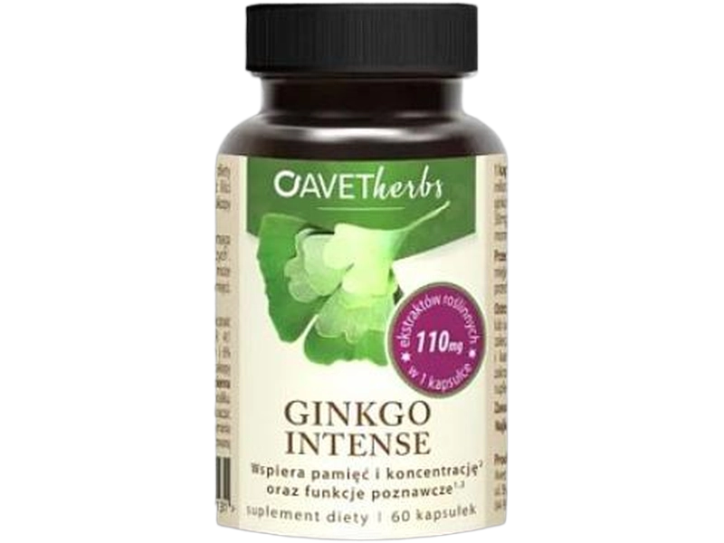 Avet Herbs Ginkgo Intense, kapsułki, 60 kaps.