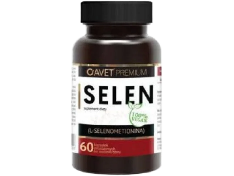 Avet Premium Selen, kapsułki, 200 μg, 60 kaps.