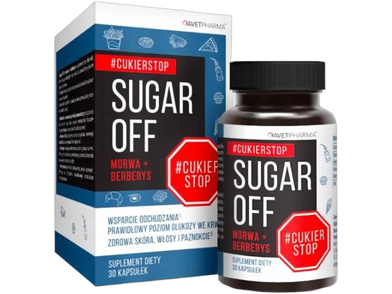 Avetpharma Sugar off morwa + berberys, kapsułki, 30 kaps.