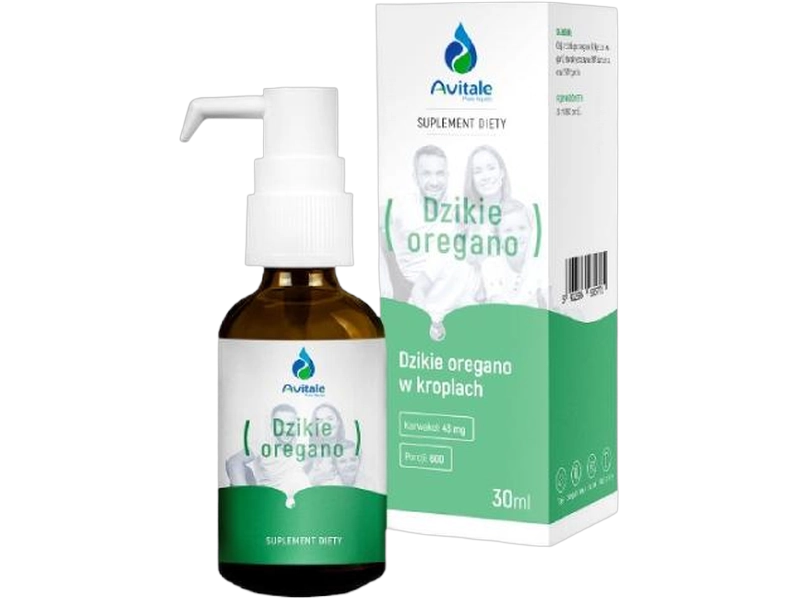 Avitale dzikie oregano 100% czysty naturalny olej, krople, 30 ml