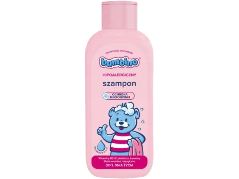 Bambino Hipoalergiczny Szampon od 1. dnia życia z witaminą B3, 400 ml