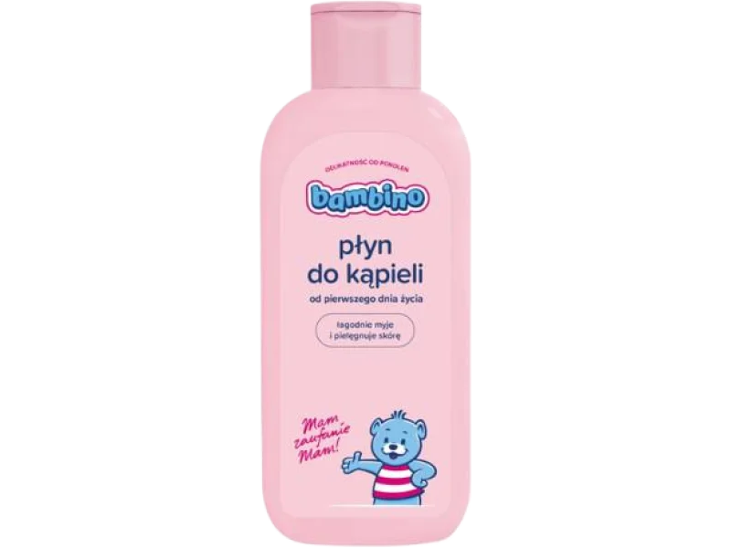 Bambino Płyn do kąpieli dla dzieci łagodnie myje i pielęgnuje skórę, 400 ml