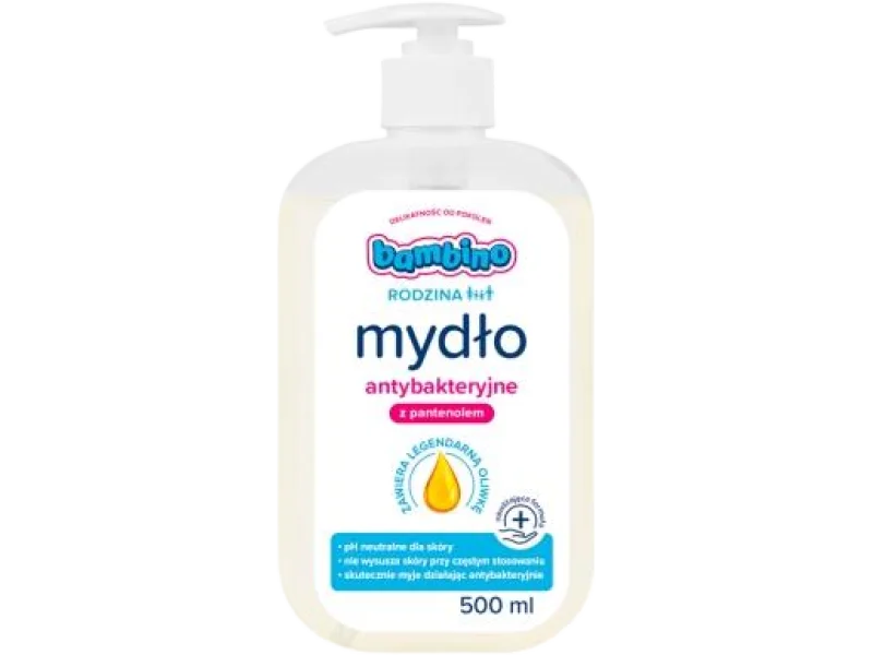 Bambino Rodzina mydło antybakteryjne z pantenolem, płyn, 500 ml
