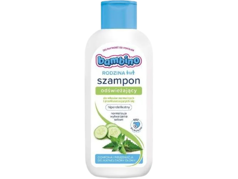 BAMBINO Rodzina Szampon odświeżający do włosów normalnych i przetłuszczających się, 400 ml