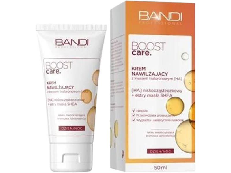 Bandi Boost Care krem nawilżający z kwasem hialuronowym, 50 ml