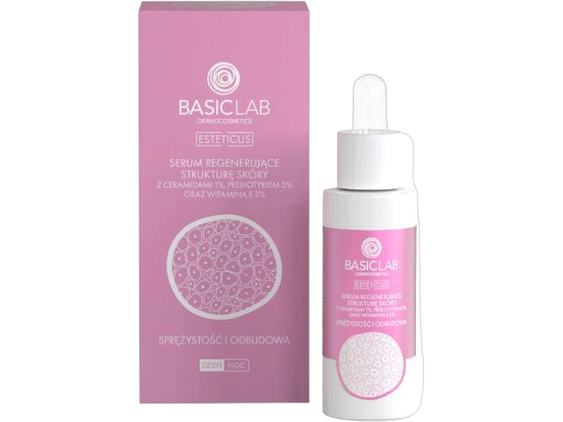 Basiclab serum regenerujące strukturę skóry sprężystość i odbudowa, 30 ml