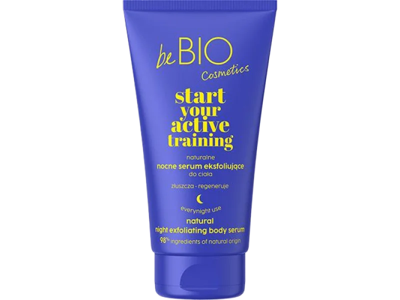 BE BIO EWA CHODAKOWSKA Start Your Active Training Naturalne nocne serum eksfoliujące do ciała, 150 ml