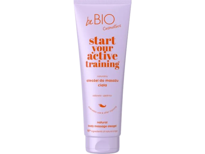 BE BIO EWA CHODAKOWSKA Start Your Active Training Naturalny oleożel do masażu ciała, 250 ml