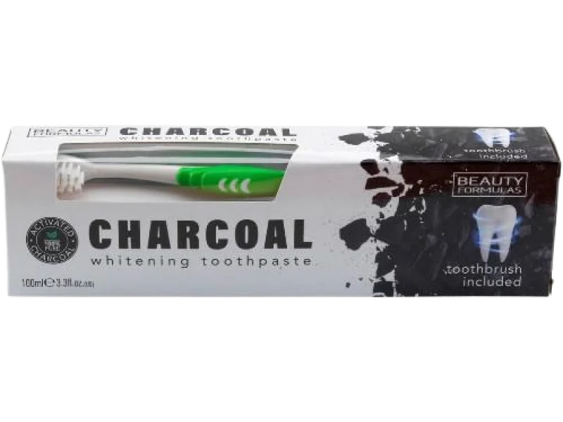 Beauty Formulas Fresh Breath wybielająca pasta do zębów z aktywnym węglem, 100 ml