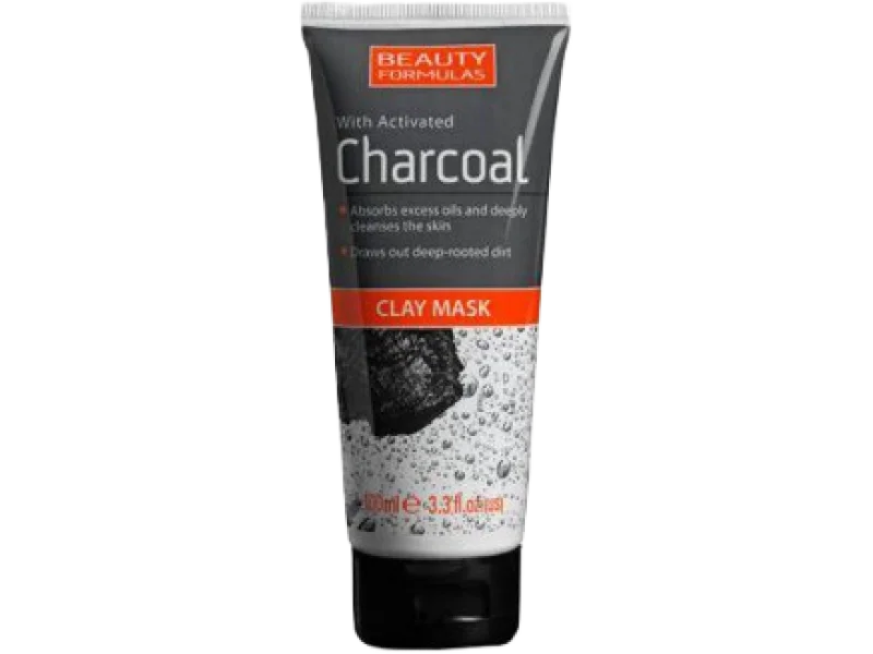BEAUTY FORMULAS Oczyszczająca maska glinkowa z aktywnym węglem, 100 ml