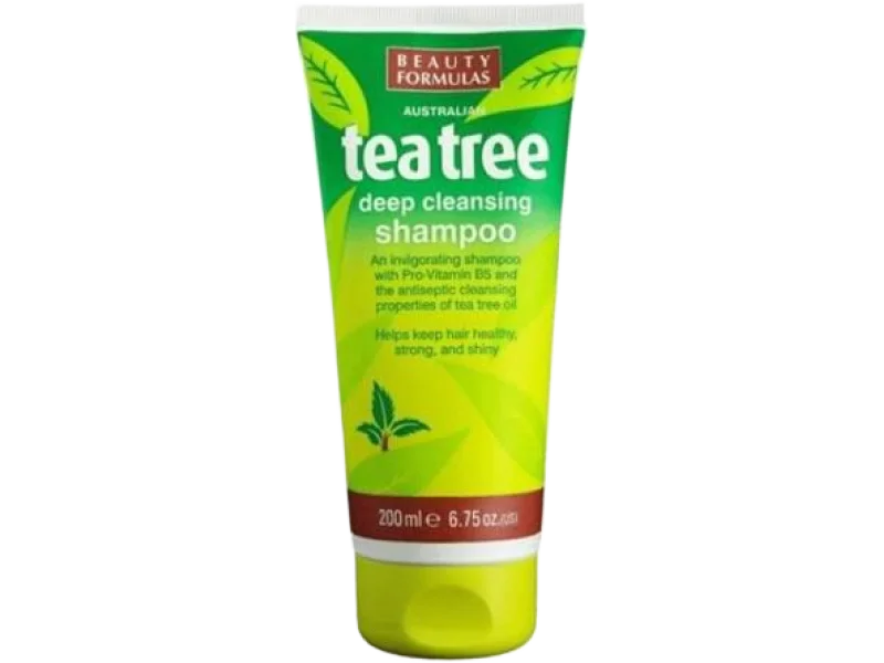 Beauty Formulas Tea Tree Szampon do włosów, 200 ml