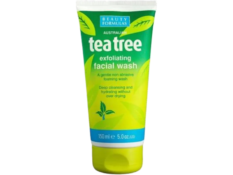 BEAUTY FORMULAS Tea Tree Żel do mycia twarzy, żel, 150 ml