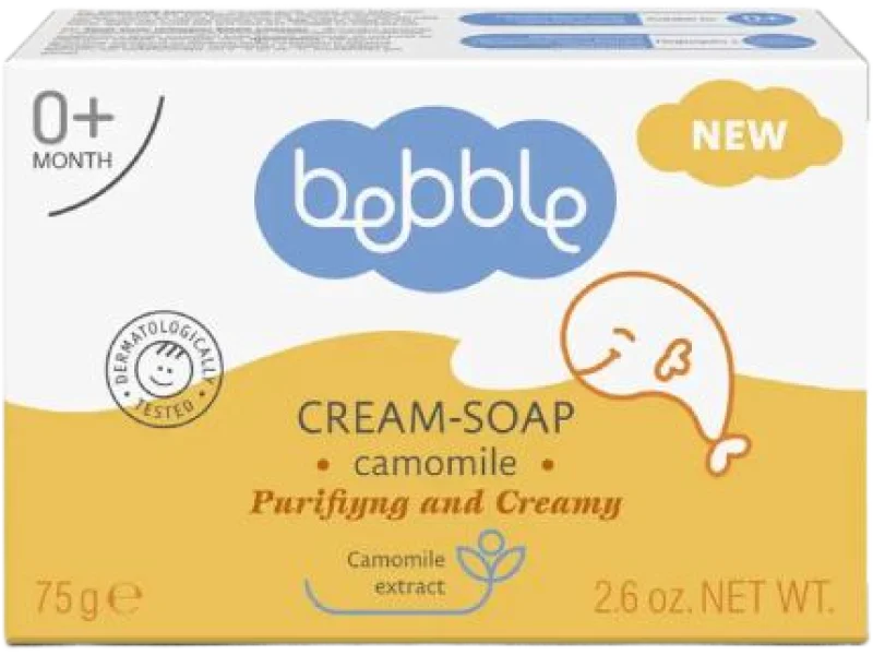 BEBBLE Mydło rumiankowe dla dzieci, kostka, 75 g