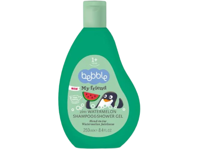 BEBBLE Szampon i żel pod prysznic 2w1 Arbuzowy, 250 ml