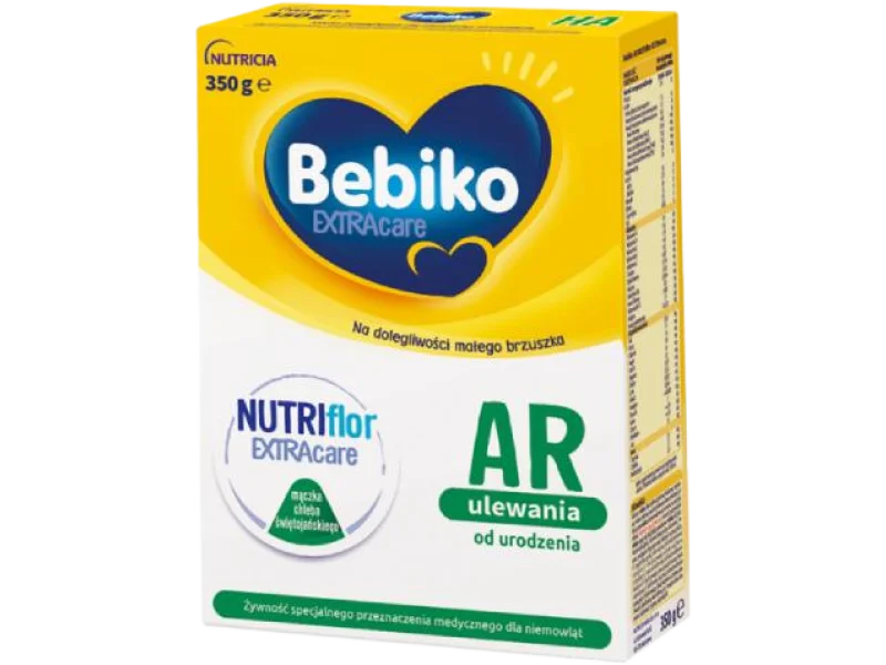 Bebiko Extra Care AR Specjalistyczne mleko modyfikowane przeciw ulewaniom od urodzenia, proszek, 350 g