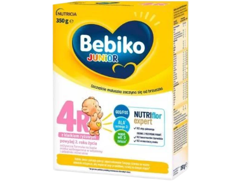 Bebiko Junior 4R Mleko modyfikowane dla dzieci powyżej 2. roku życia z kleikiem ryżowym, proszek, 350 g
