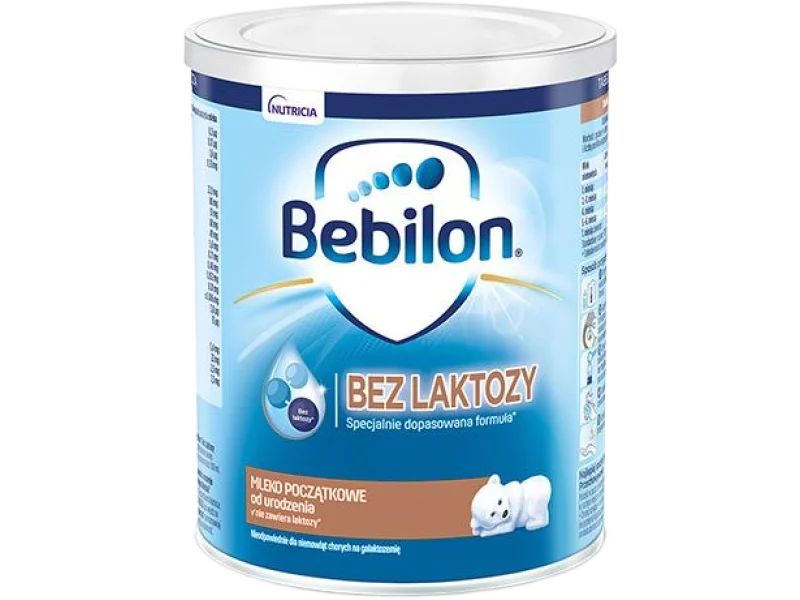 BEBILON Bez laktozy Mleko początkowe od urodzenia, proszek, 400 g