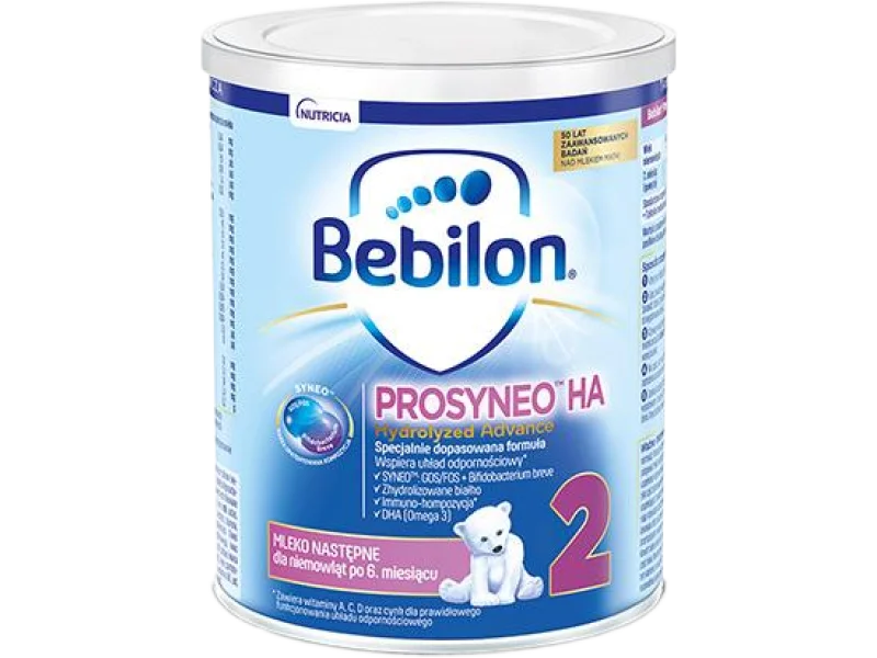 BEBILON Prosyneo HA 2 Mleko następne dla niemowląt po 6. miesiącu, proszek, 400 g