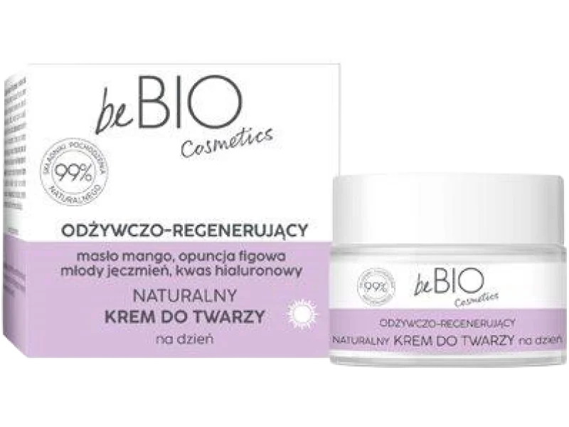 BeBio Naturalny krem do twarzy odżywczo-regenerujący na dzień, 50 ml