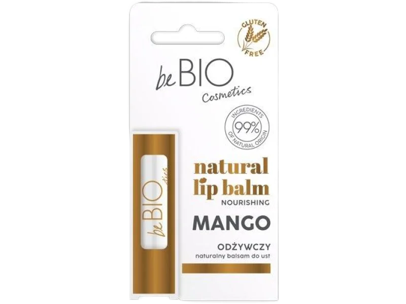 BeBio Naturalny odżywczy balsam do ust mango, 5 g