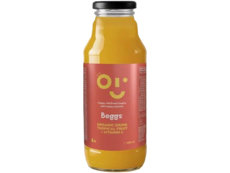 Beggs BIO Napój owoce tropikalne 4+, płyn, 15 mg/100 ml, 300 ml