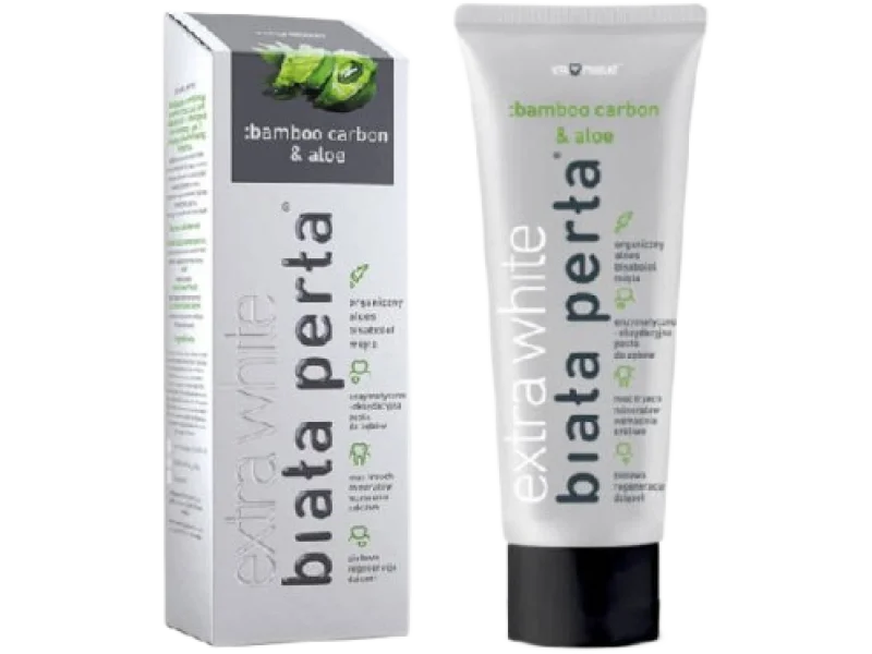 BIAŁA PERŁA Bamboo Carbon & Aloe, pasta, 75 ml