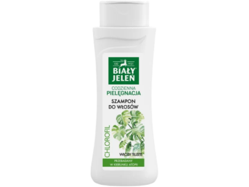 BIAŁY JELEŃ Szampon z chlorofilem do włosów tłustych, 300 ml