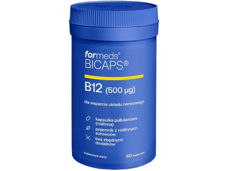 Bicaps B12 ForMeds, kapsułki, 500 µg, 60 kaps.