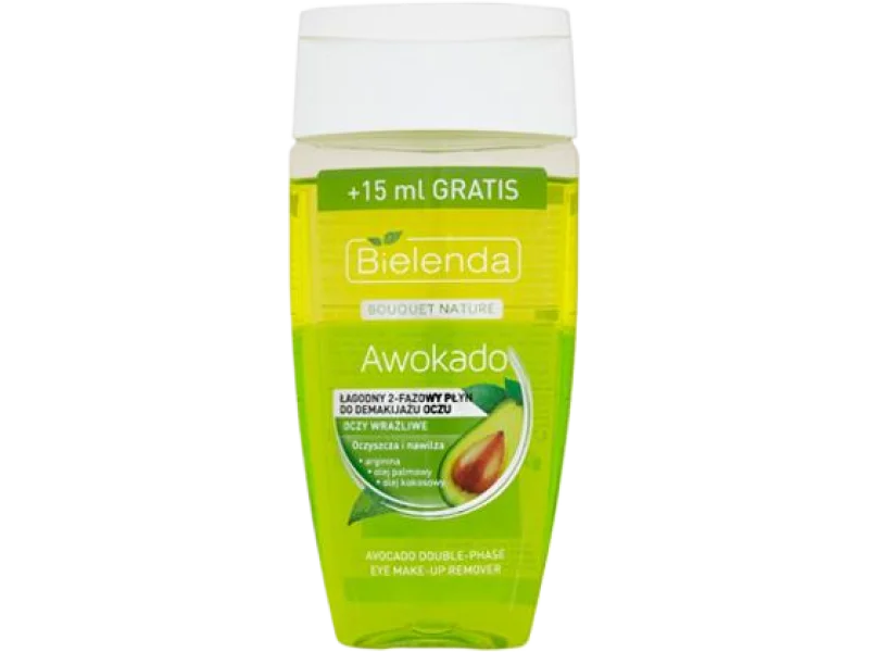 BIELENDA AWOKADO łagodny płyn do demakijażu oczu, 140 ml