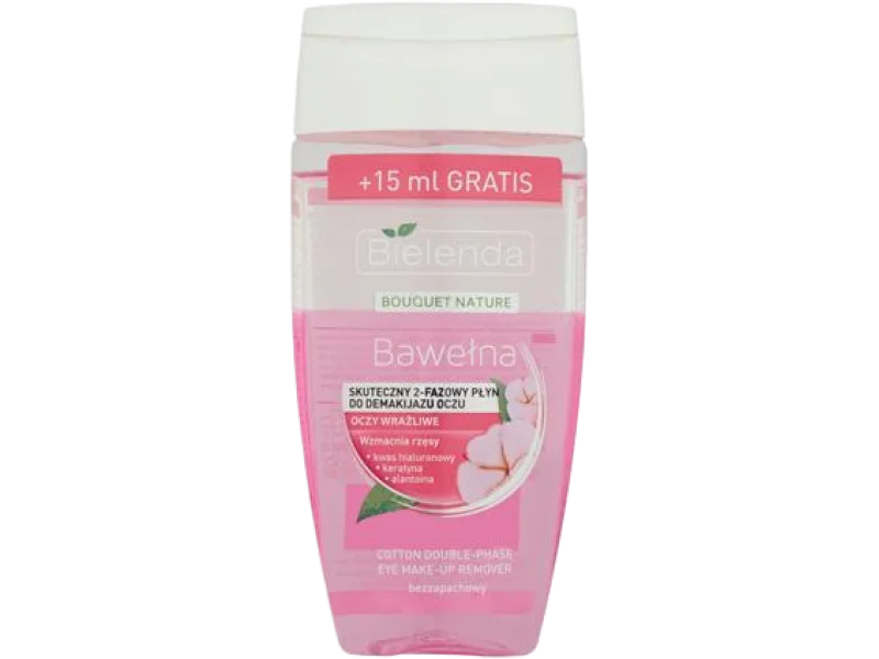 BIELENDA BAWEŁNA skuteczny płyn do demakijażu oczu, 140 ml