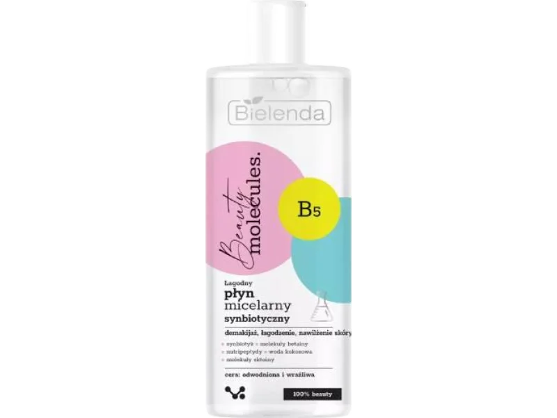 Bielenda Beauty Molecules łagodny synbiotyczny płyn micelarny, 500 ml