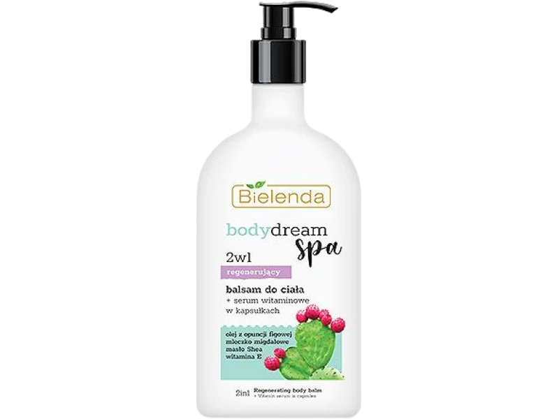 BIELENDA BODY DREAM SPA 2w1 regenerujący balsam do ciała + serum witaminowe w kapsułkach, 350 ml